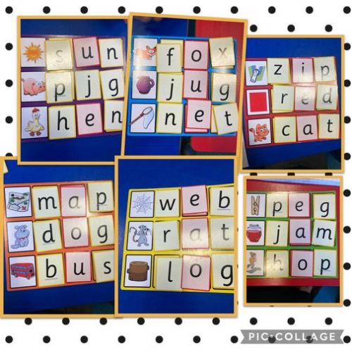 We have been working hard on sounding out CVC words