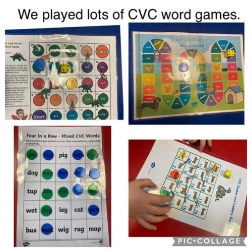 Working hard to read and spell CVC words